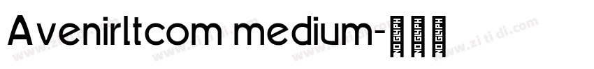 Avenirltcom medium字体转换